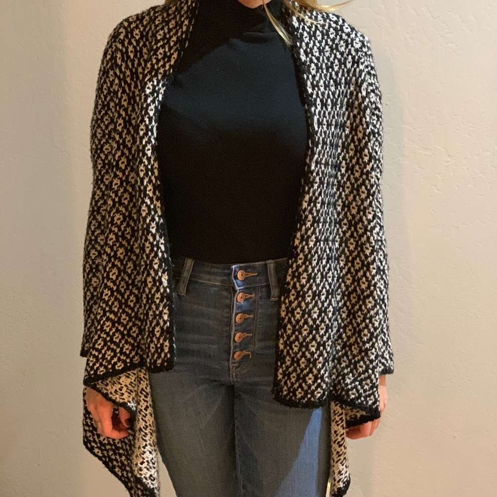 ZARA KNIT Layering Kimono Duster / Sweater /Jacket - Picture 5 of 8